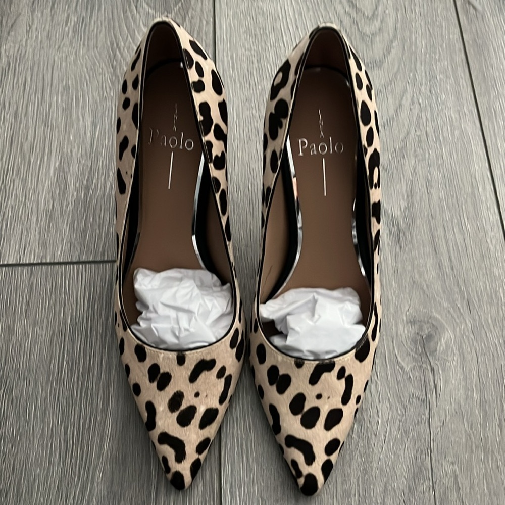 🔥FINAL🔥 NWT Linea Paolo Payton Womens Pointy Toe Leopard Pump - Picture 8 of 13